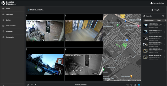 Genetec Clearance com filmagens da ZEPCAM